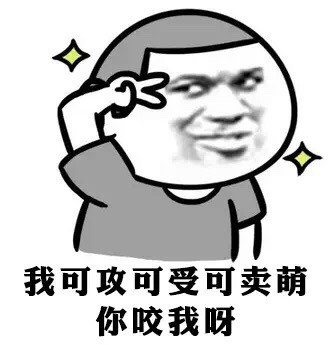 我可攻可受可卖萌，你咬我呀